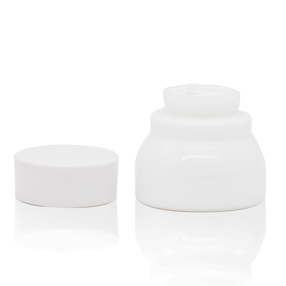 Download White Glass Bottle Ceramic Cosmetic Cream Container ... Yellowimages Mockups